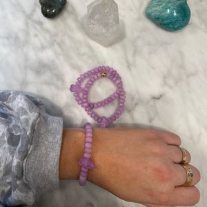 PURPLE JADE QUARTZ HEALING CRYSTAL BRACELET